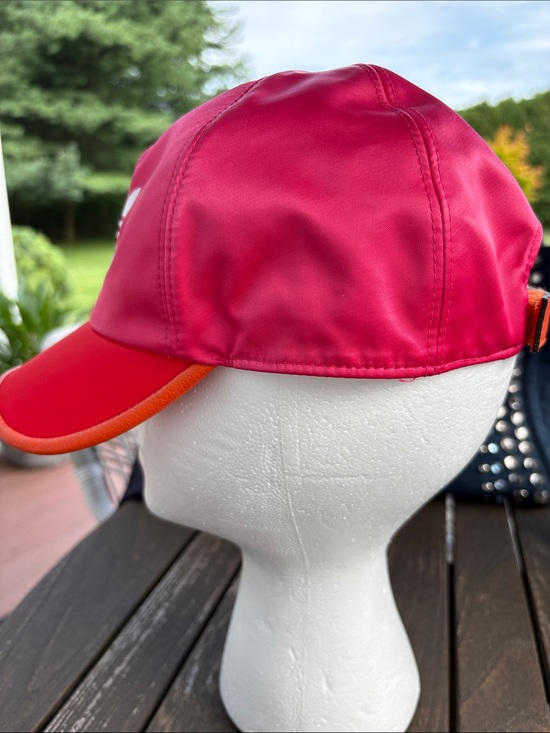 Gucci adidas Pink and Red Logo Baseball Cap with Orange Trim main image 13